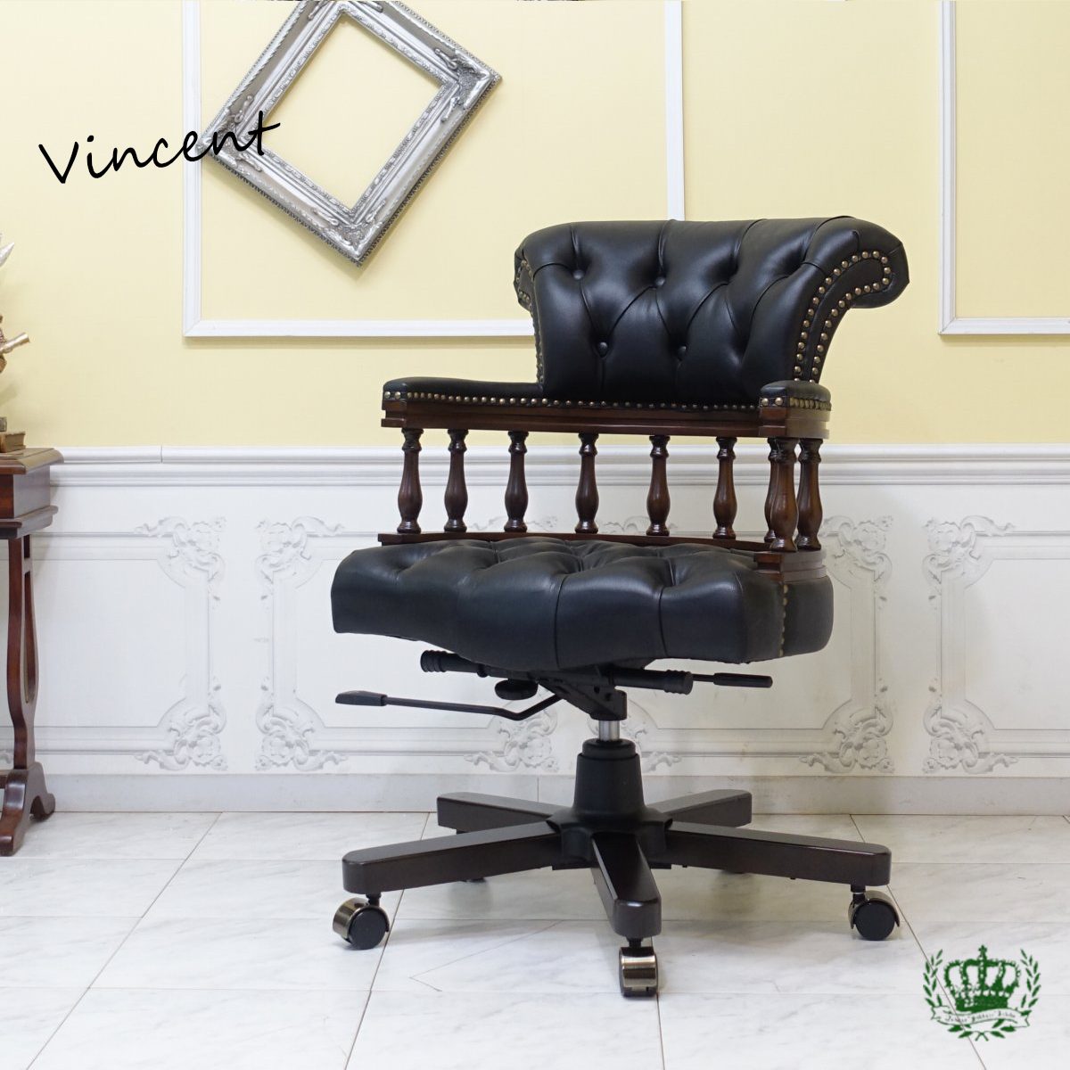 ブリティッシュアンティークST ハートくり抜き板座チェア