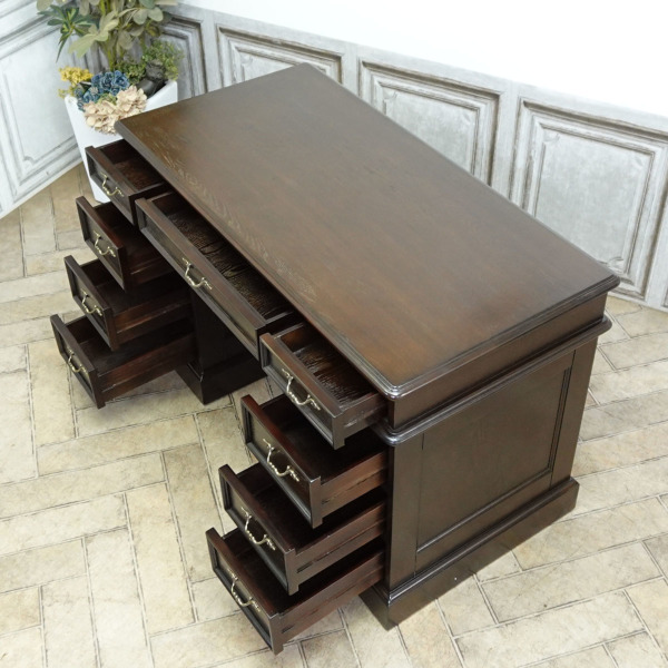 アンティーク デスク 書斎デスク e7022-s-5 アンティークそっくり市場