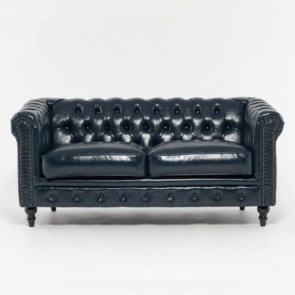 ガルトセッコ チェア アンティーク調 ソファ ネイビー GART セッコ チェア 1人掛け ソファ 猫脚 パーソナルチェア 1Pソファ